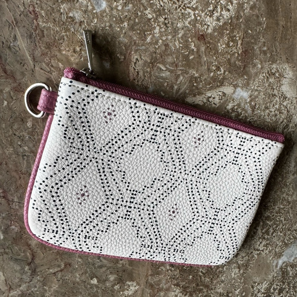 Thirty-One 31 Petite Rubie Zipper Pouch Case Blush Pink